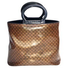 Celine Vinyl Retro Logo Henkeltasche