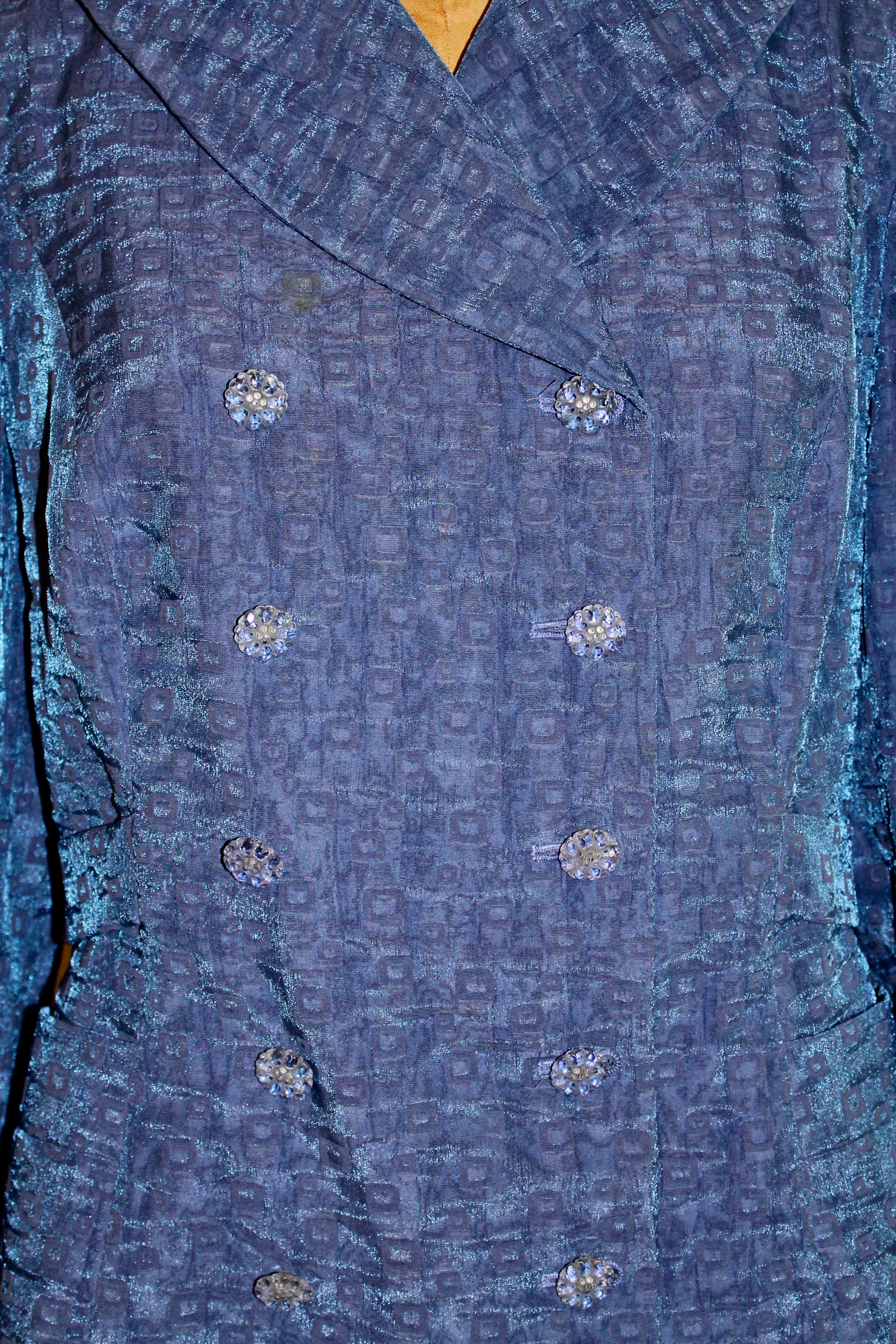 De las mujeres Christian Lacroix Paris Traje Falda Azul en venta