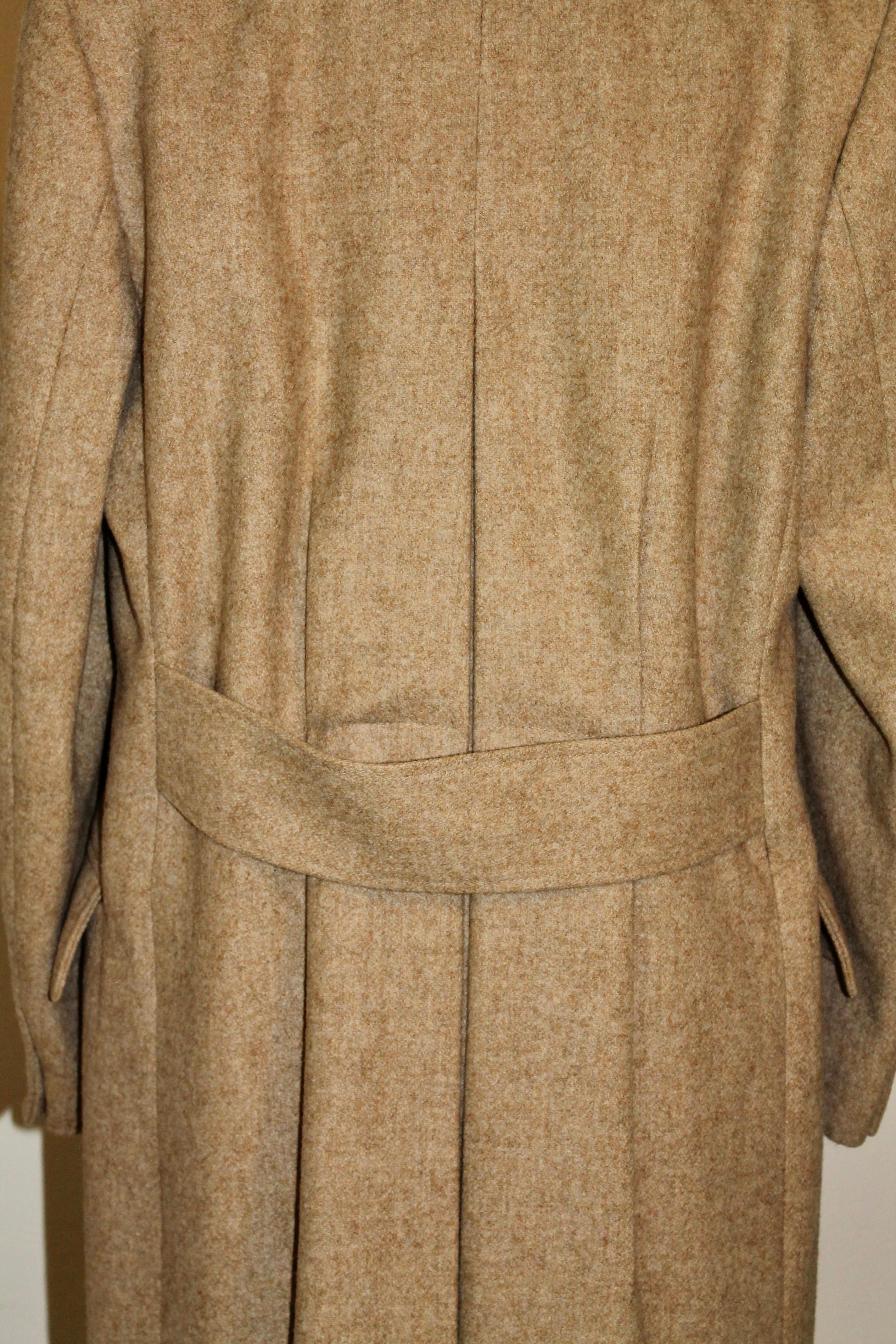 Uomo Pierre Cardin Cappotto di lana marrone scuro in vendita
