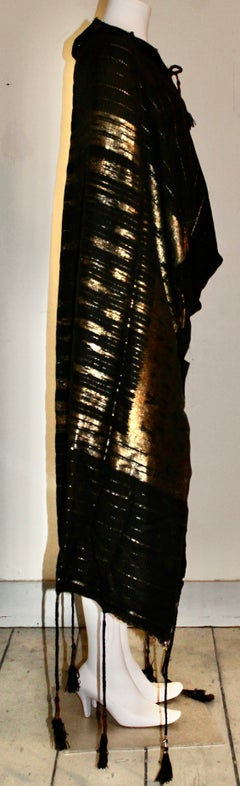 Black Lame Shawl