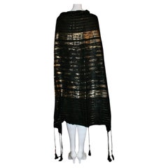 Black Lame Shawl