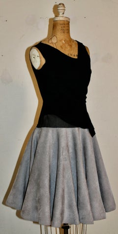 Alaia Grey Sculptural 'Skater' Skirt