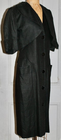 YSL Yves Saint Laurent Matched Sleeveless Black Dress and Bolero Jacket