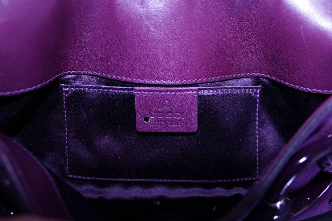 Amazing Purple Suede Python Horsebit Bag Tom Ford Gucci FW 2004! 1