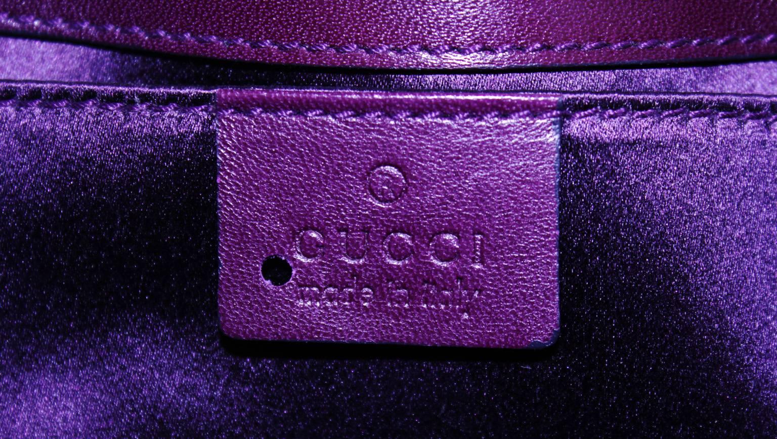 Women's Amazing Purple Suede Python Horsebit Bag Tom Ford Gucci FW 2004!