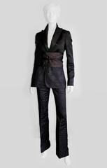 Iconic Tom Ford Gucci FW 02 Silk Kimono Jacket & Pants In Italian Size 40!