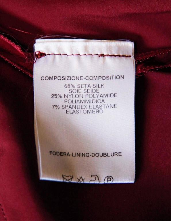 Uber Rare and Iconic Tom Ford Gucci FW 2003 Cherry Red Silk Corseted ...