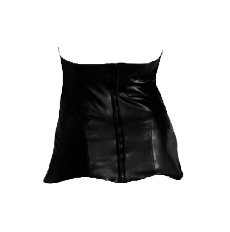 Incredibly Rare & Iconic Tom Ford For Gucci Spring Summer 2001 Black Strapless Leather Corset Top!

Who could ever forget that heavenly black corset/bustier top from Tom Ford's incredible spring/summer 2001 collection for Gucci? Well, the original