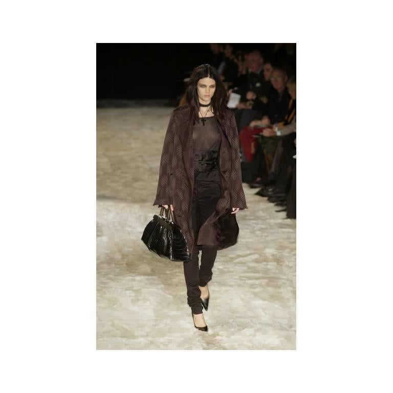 Free Shipping: Iconic Tom Ford For Gucci FW 2002 Silk Kimono Runway Coat & Obi! 3