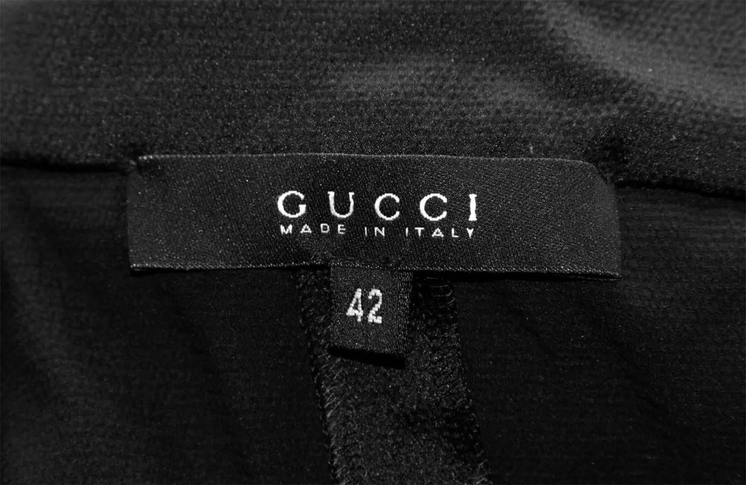 Free Shipping: Tom Ford Gucci FW 2002 Black Silk Gothic Kimono Top and ...