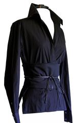 Free Shipping: Tom Ford Gucci FW 2002 Silk Shirt & Obi Belt In Italian Size 42!