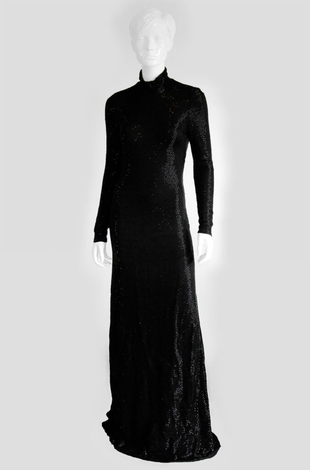 Rare & Iconic Frida Giannini Gucci FW 2004 Black Bugle Bead Gown!

This gorgeous, black bugle bead gown was the 