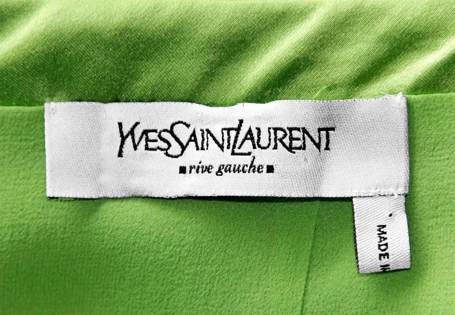 Free Shipping: Tom Ford YSL Rive Gauche FW2004 Green Pagoda Jacket & Skirt! FR36 2