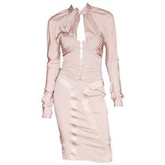 Free Shipping: Rare Tom Ford Gucci FW 2003 Silk Runway Corset Blouse & Skirt! 40