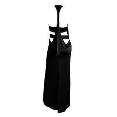 Free Shipping:Rare & Iconic Tom Ford Gucci FW 2004 Collection Black Dragon Gown!