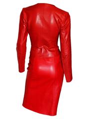 Free Shipping: Heavenly Tom Ford For Gucci SS 1997 Red Leather Moto Jacket IT 42