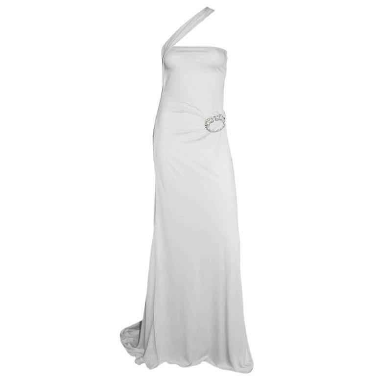 Free Shipping:Rare 
Iconic Tom Ford Gucci FW 2004 Collection White Dragon Gown!