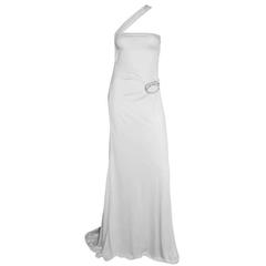 Free Shipping:Rare & Iconic Tom Ford Gucci FW 2004 Collection White Dragon Gown!