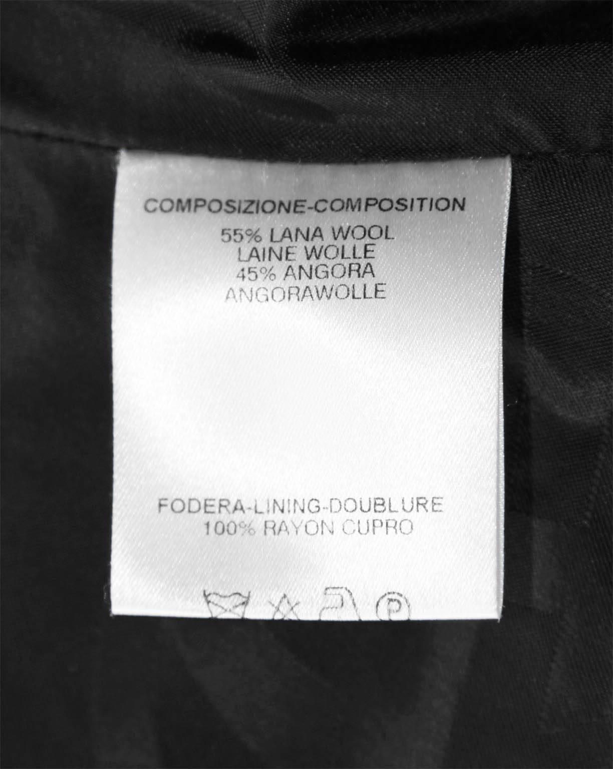 The Most Heavenly Tom Ford Gucci FW 2003 Black Cashmere Corseted Runway Coat! 1