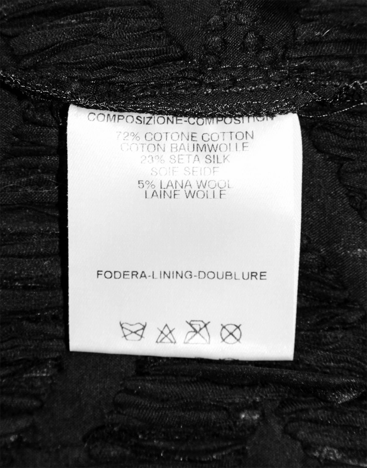 Amazing Tom Ford Gucci FW2002 Runway Collection Black Silk Kimono Jacket & Belt! 1