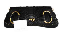 That Incredible Black Python Tom Ford For Gucci SS 2002 Collection Horsebit Bag!