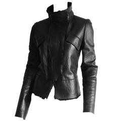 Free Shipping: Iconic Tom Ford Gucci FW 2003 Black Shearling Hooded Jacket!