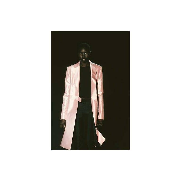 Rare & Iconic Tom Ford Gucci SS 1998 Baby Pink Silk Runway Coat, Skirt & Pants! 1