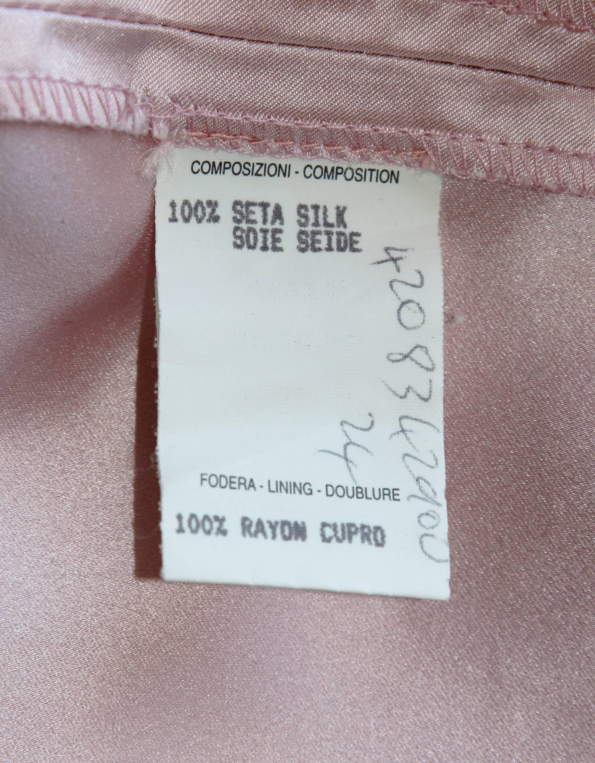 Rare & Iconic Tom Ford Gucci SS 1998 Baby Pink Silk Runway Coat, Skirt & Pants! 4