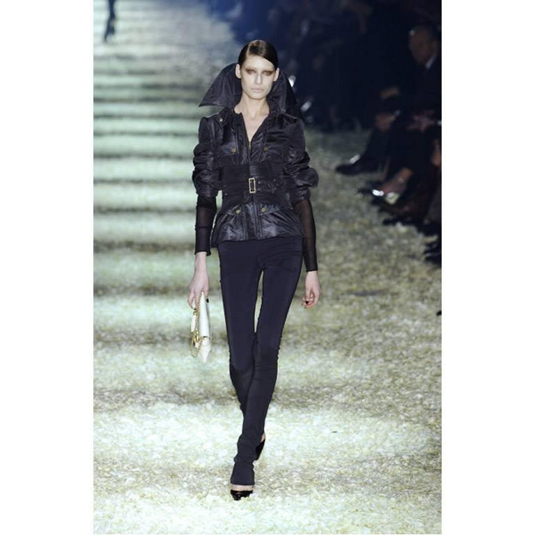 That Absolutely Heavenly Tom Ford Gucci FW 2003 Black Parka Jacket! 42 3