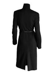 The Most Heavenly Tom Ford Gucci FW 1999 Black Cashmere Belted Runway Coat! 42