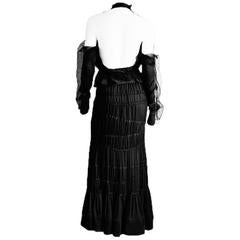 Rare & Iconic Tom Ford YSL Rive Gauche FW 2001 Full Length Silk Runway Skirt! 38 8