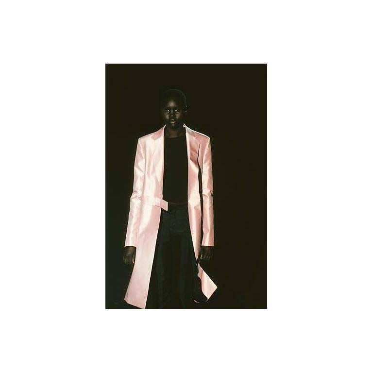 Rare & Iconic Tom Ford Gucci SS 1998 Baby Pink Silk Runway Coat, Skirt & Pants! 5
