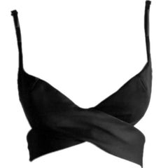 Uber-Rare & Iconic Tom Ford Gucci SS 2001 Runway Ad Campaign Black Silk Bra! 42 12