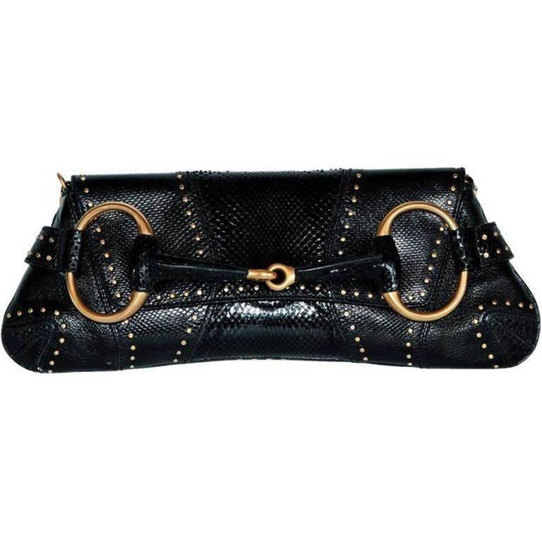 That Ridiculously Chic Tom Ford Gucci FW 2003 Black Python Leather 