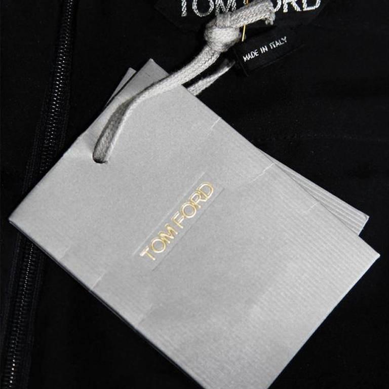 The Most Utterly Scrumptious Tom Ford FW 2011 Black Silk Lace & Velvet Dress! 42 For Sale 1