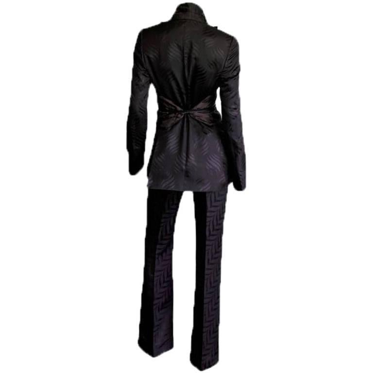 What An Incredible Find... Uber-Rare & Iconic Tom Ford For Gucci Fall Winter 2002 Silk Kimono Runway & Ad Campaign Jacket, Pants & Obi Belt!

Who could ever forget Tom Ford's fall/winter 2002 Gothic Collection for Gucci... with that dark