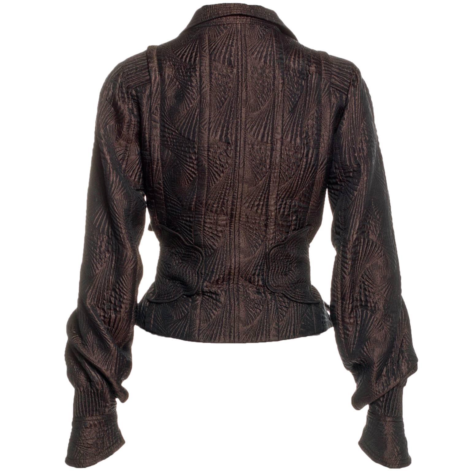 Sublime Tom Ford YSL FW 2004 Silk Chinoiserie Runway & Ad Campaign Jacket! FR 34 In Excellent Condition In Melbourne, AU
