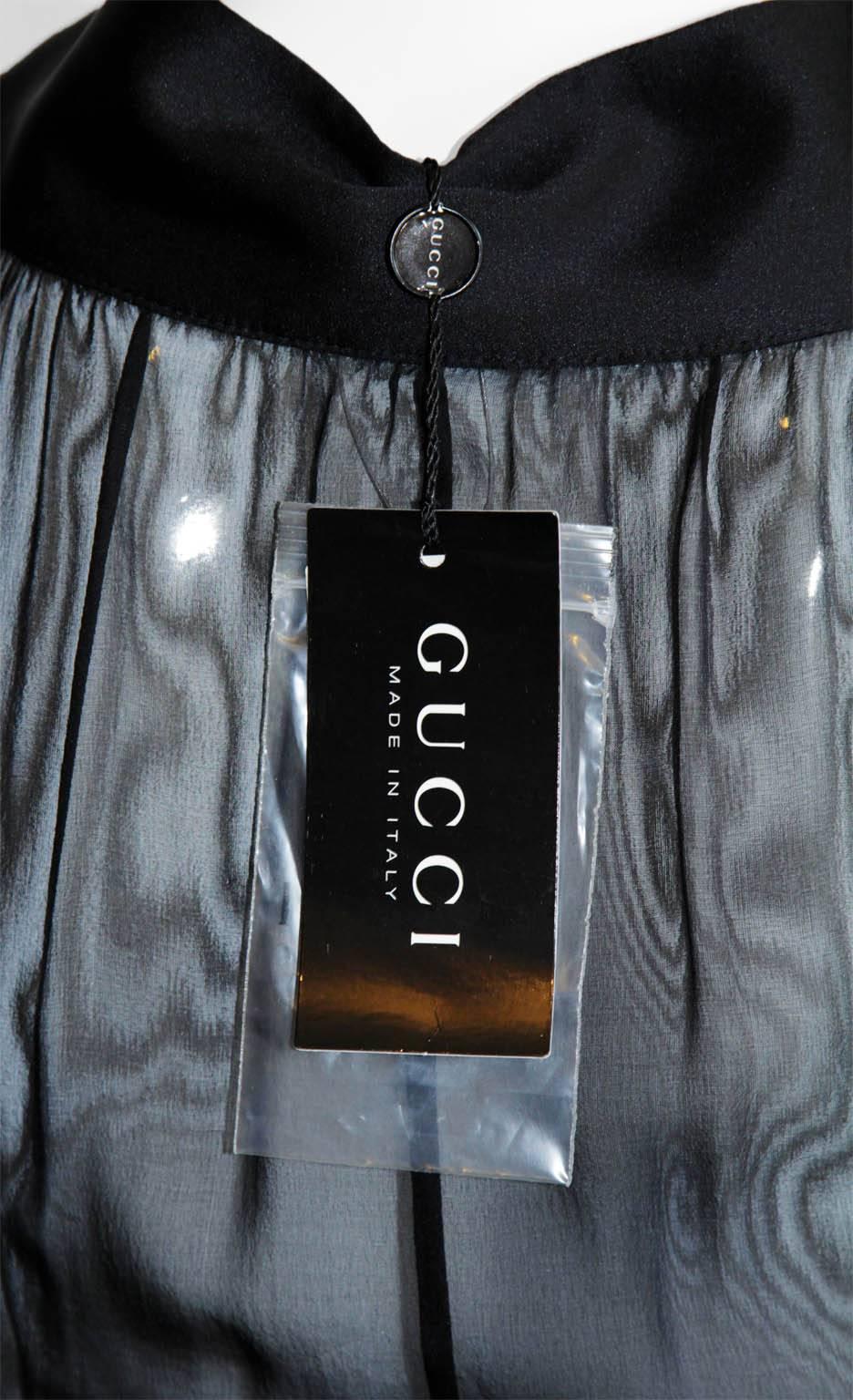 That Amazing Tom Ford Gucci FW03 Runway Collection Black Silk Corset Top & Skirt 2