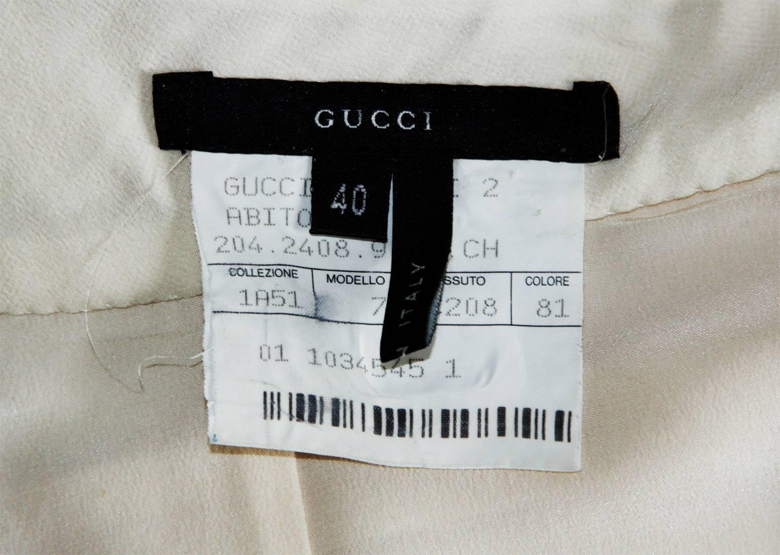 Women's TOTAL RELOCATION CLEARANCE Tom Ford Gucci 01 White Silk Gown Reduced By 80%