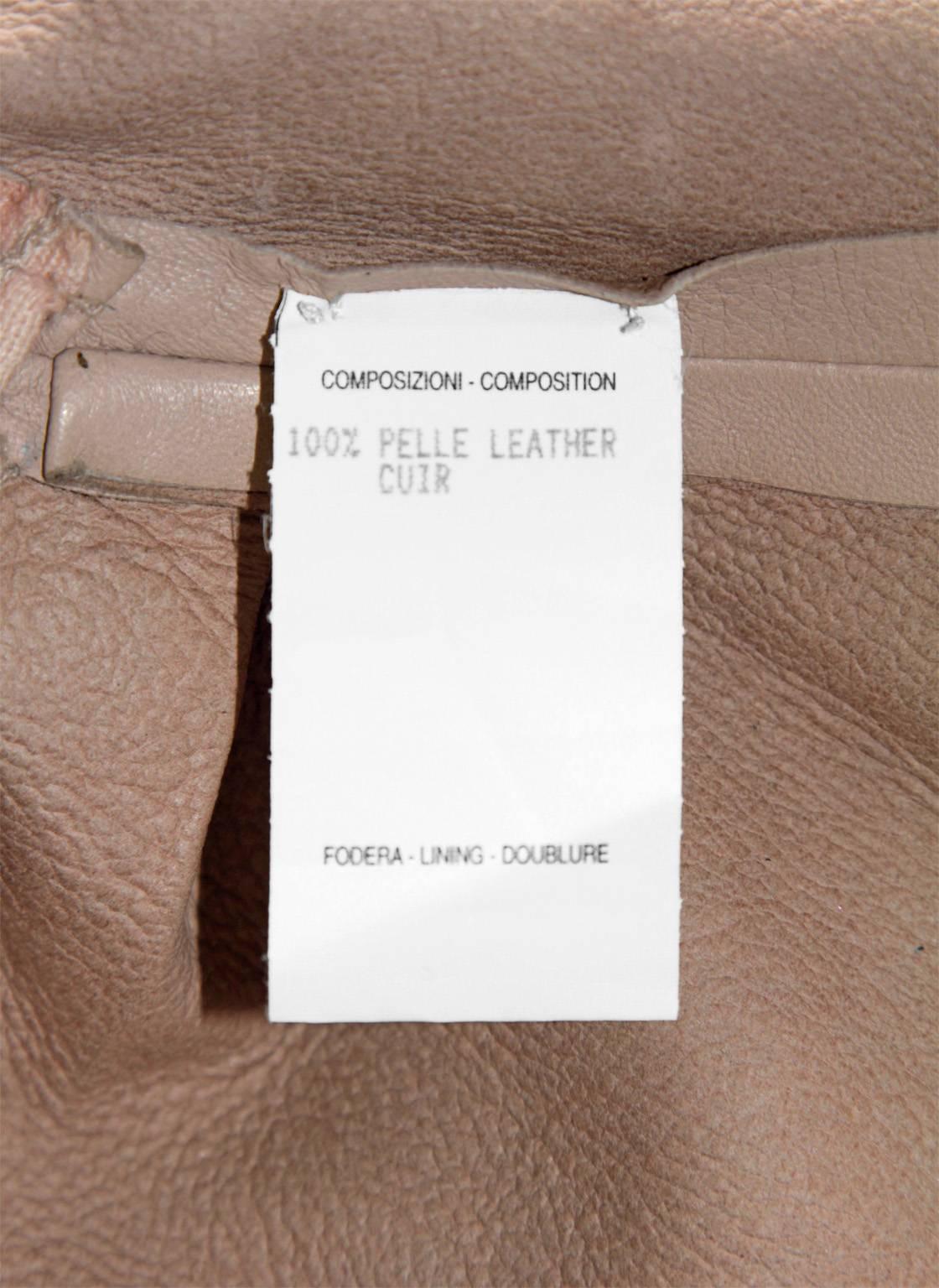 Incredibly Rare & Iconic Tom Ford For Gucci F/W 1999 Nude Leather Runway Dress 4