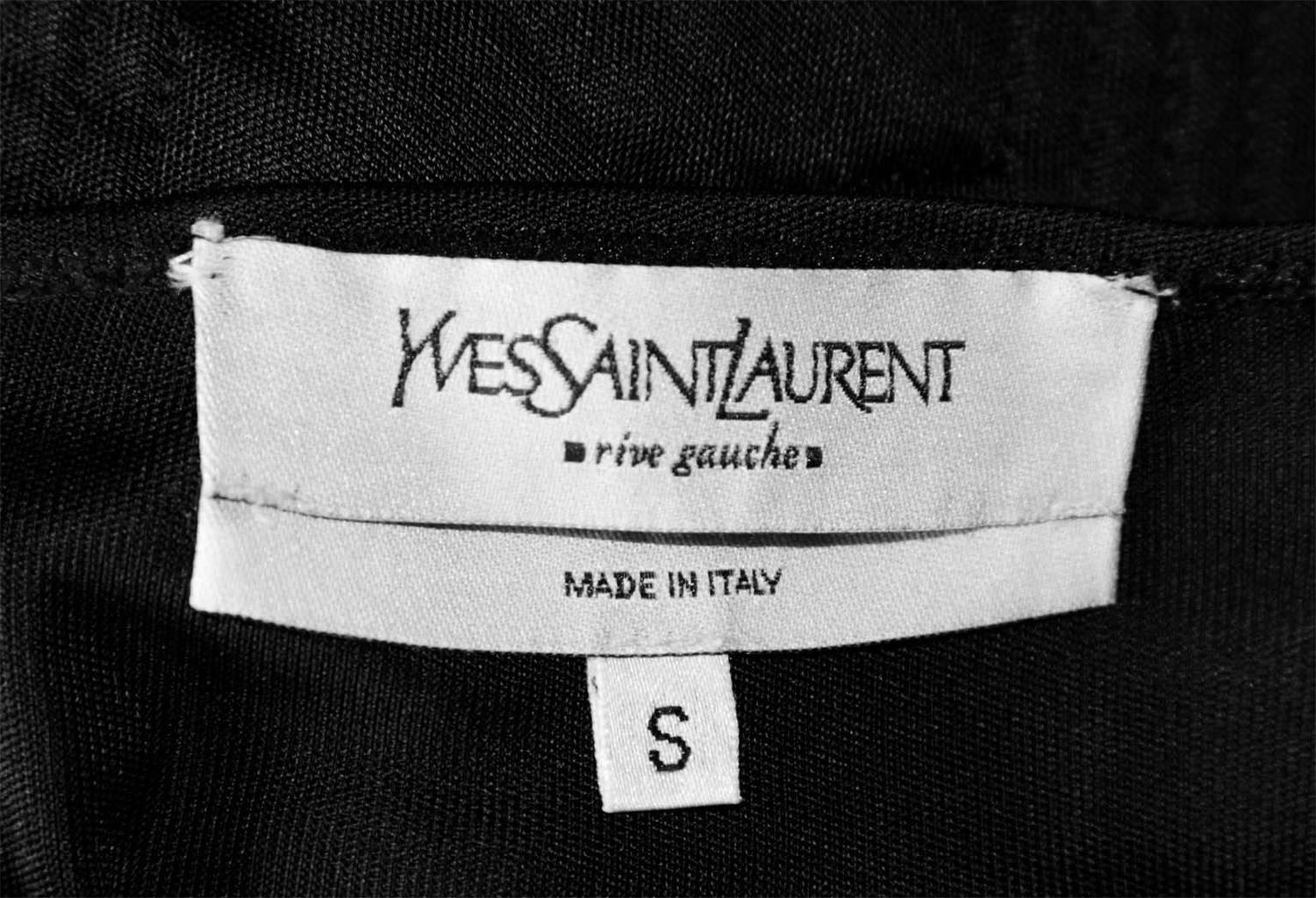 Heavenly Tom Ford YSL Rive Gauche FW04 Black Silk and Mink ...  