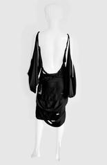 Heavenly Tom Ford Gucci FW 2002 Gothic Collection Black Silk Kimono Top & Skirt