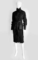 Amazing Tom Ford Gucci FW02 Runway Collection Kimono Jacket & Mink Trimmed Skirt