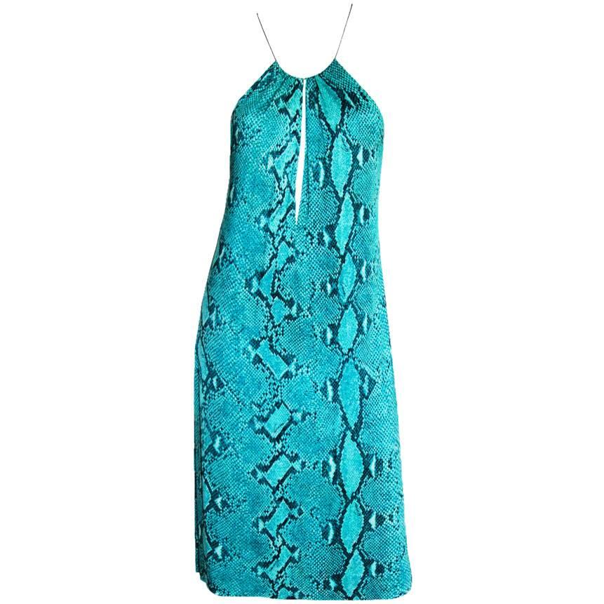 Gweneth & Kate's Amazing Tom Ford Gucci SS2000 Jersey Python Print Runway Dress!