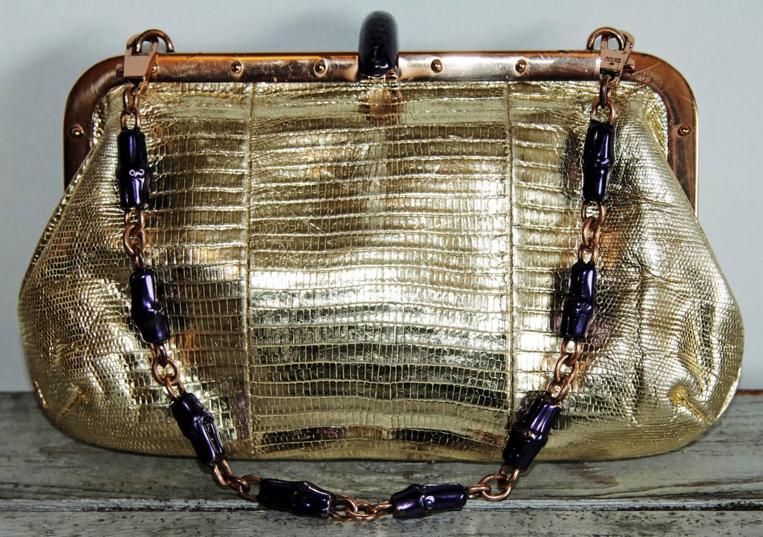 Iconic Tom Ford Gucci SS 2004 Python & Crystal Runway & Ad Campaign Bag! In Good Condition In Melbourne, AU