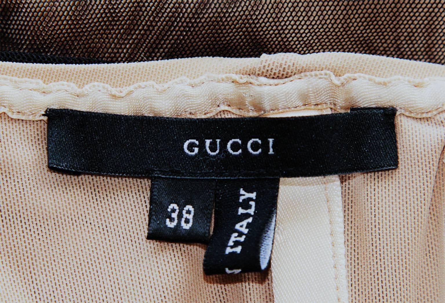 That Tom Ford Gucci 2001 Nude Corset Runway Ad Campaign Dress Kate Wore! IT 38 3