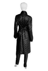 Iconic Tom Ford Gucci FW 2002 Black Silk 3pc Kimono Runway Coat, Pants & Obi! 46