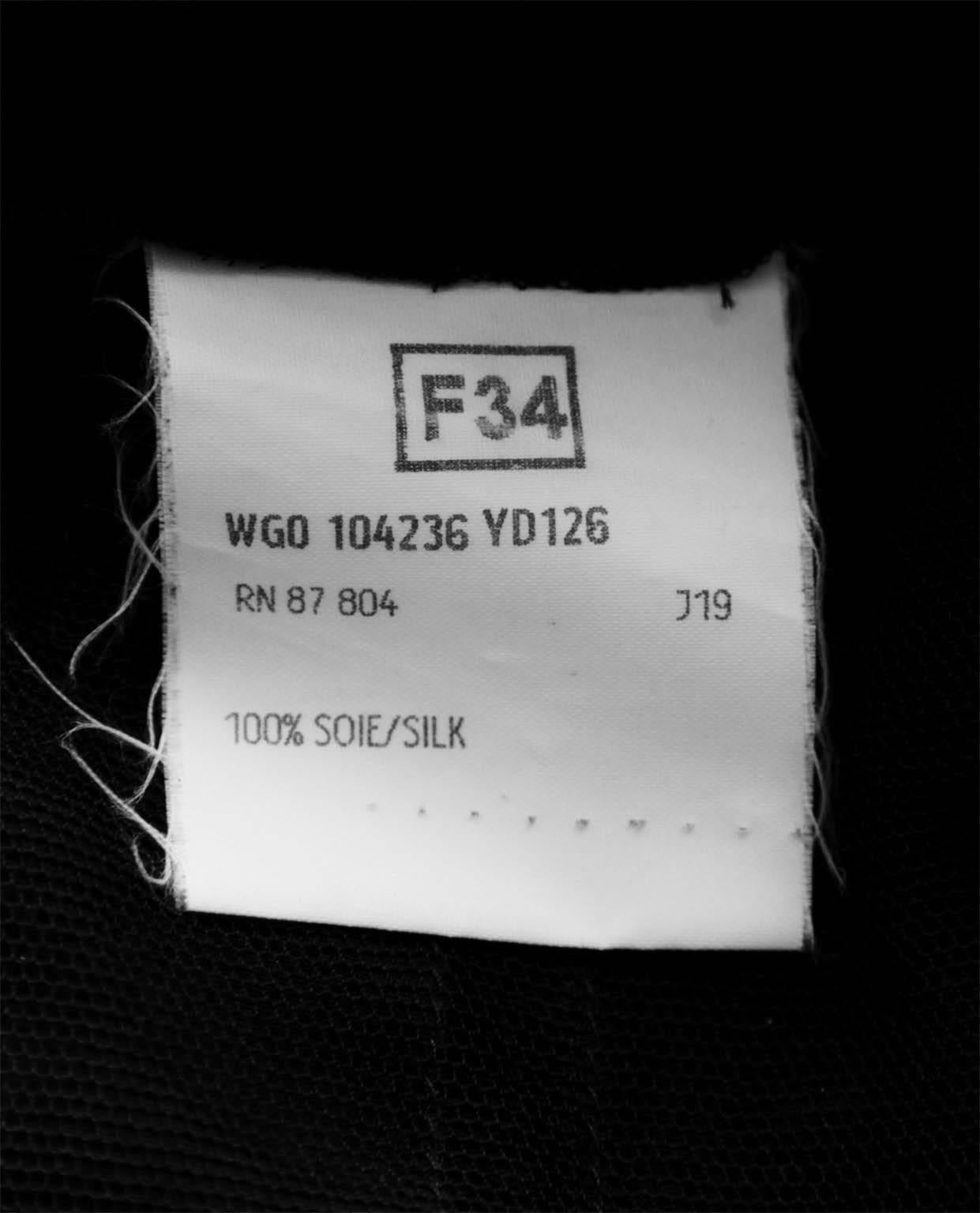 Rare Incredible Tom Ford YSL Rive Gauche FW 2002 Black Silk Ribbon Runway Skirt! 2