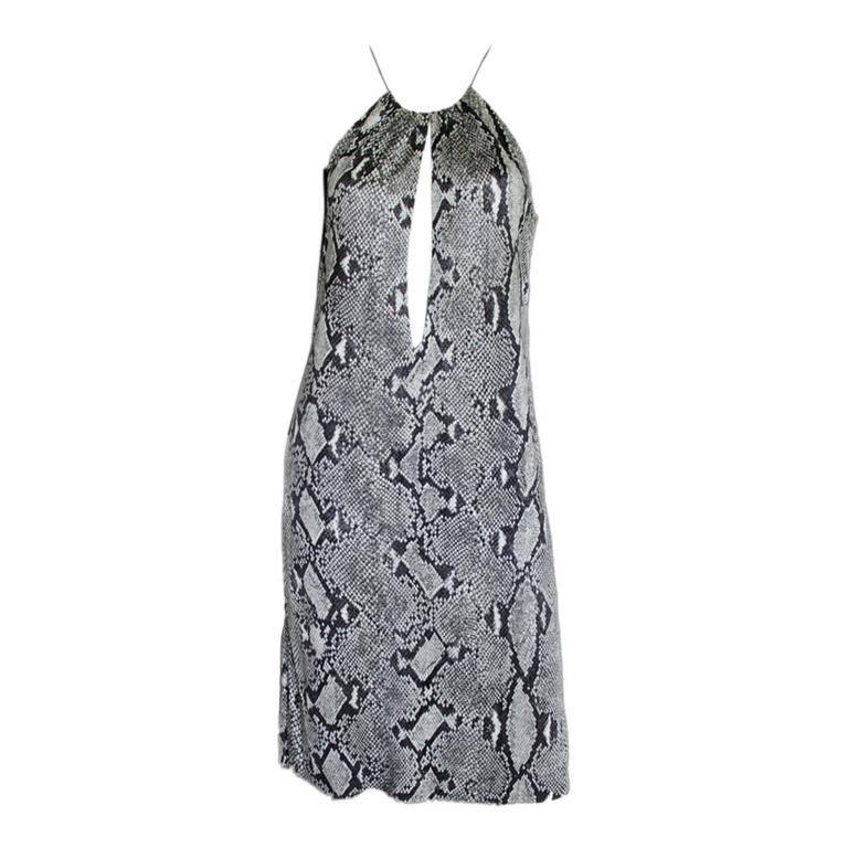Free Shipping:Rare & Iconic Tom Ford For Gucci SS2000 Python Print Runway Dress!