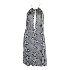 Free Shipping:Rare & Iconic Tom Ford For Gucci SS2000 Python Print Runway Dress!